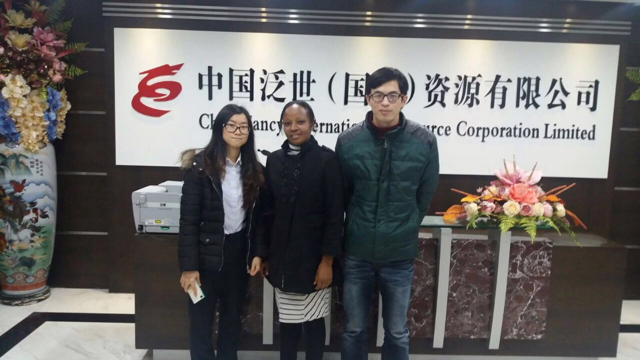 The CEO at Shantou, China trading minerals