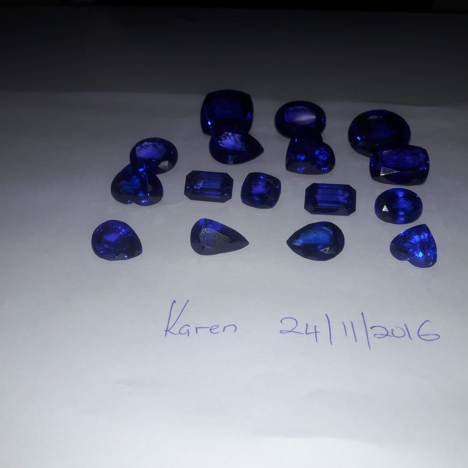 Tanzanite — cut blue-violet gemstone