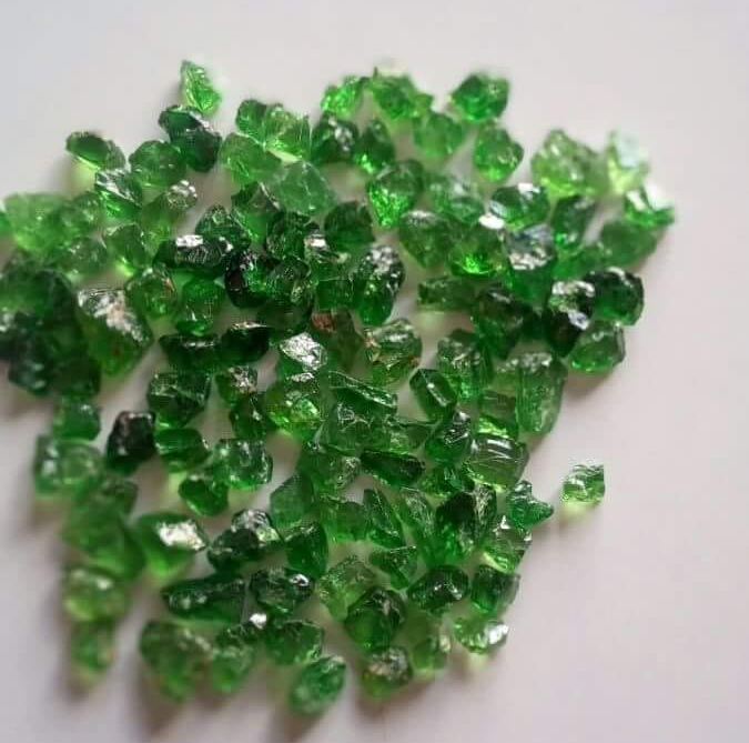 Tsavorite Garnet selection